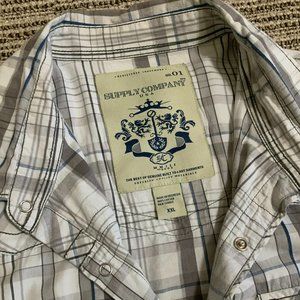 GPH SUPPLY COMPANY USA Western Snap Down Plaid Shirt